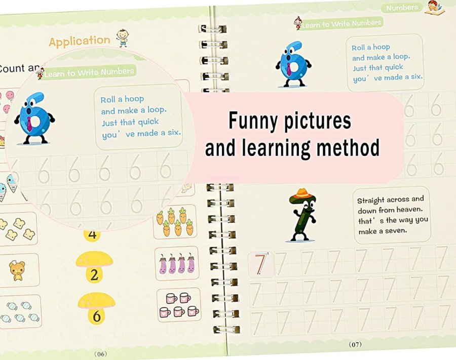 Magic Practice Copybook (4 Book + 10 Refill)