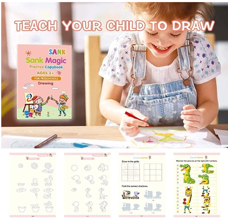 Magic Practice Copybook (4 Book + 10 Refill)