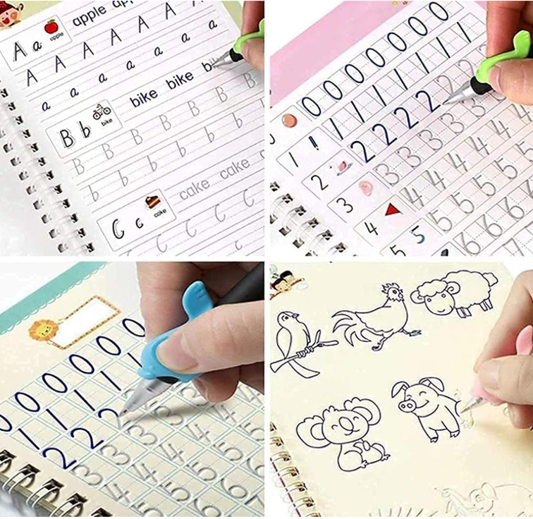 Magic Practice Copybook (4 Book + 10 Refill)