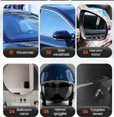 Car Glass Anti- Fog Hydrophobic Coating 100 ml (Pack of 2)