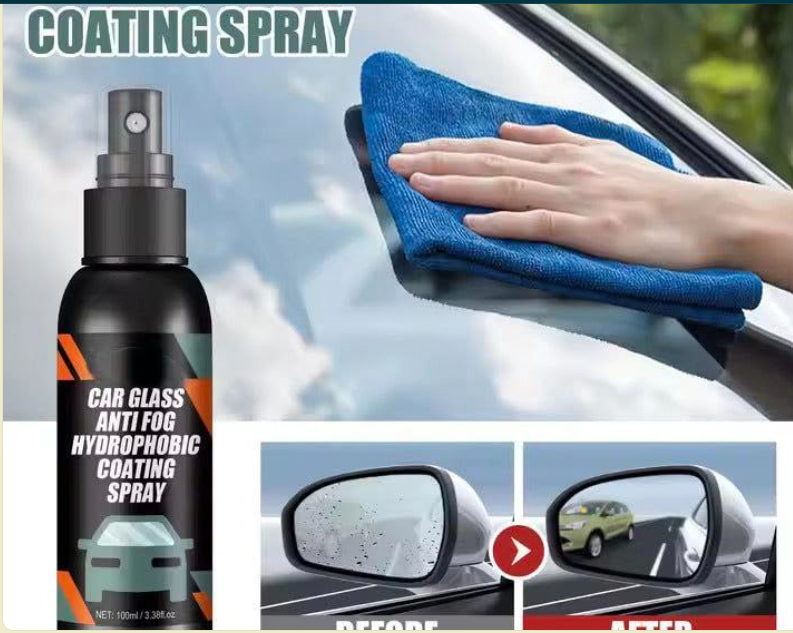 Car Glass Anti- Fog Hydrophobic Coating 100 ml (Pack of 2)